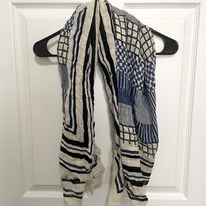 Blue Batik style scarf